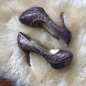 Sparkly, Zebra Platforms by Nine West